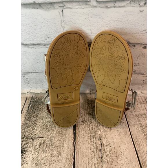 FLOWERS BY NINA Girl’s Annabel Strappy Applique Sandals / Size: 11 - Picture 6 of 9